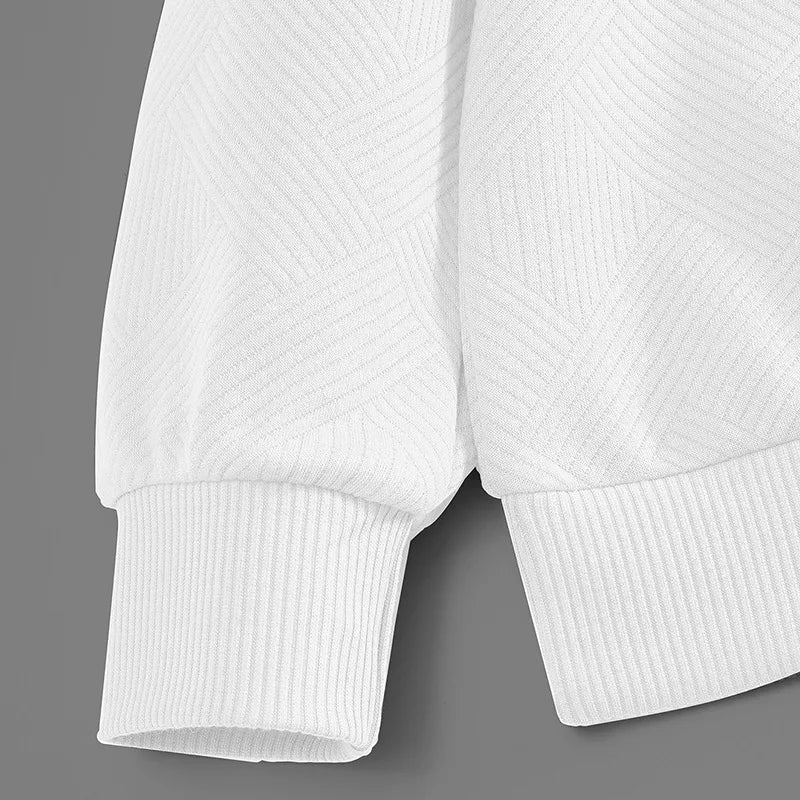 Men’s Half Zip Knit Sweater – Premium Casual Long Sleeve Pullover