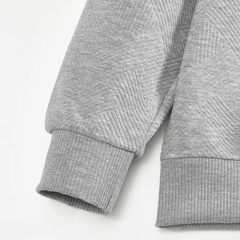 Men’s Half Zip Knit Sweater – Premium Casual Long Sleeve Pullover