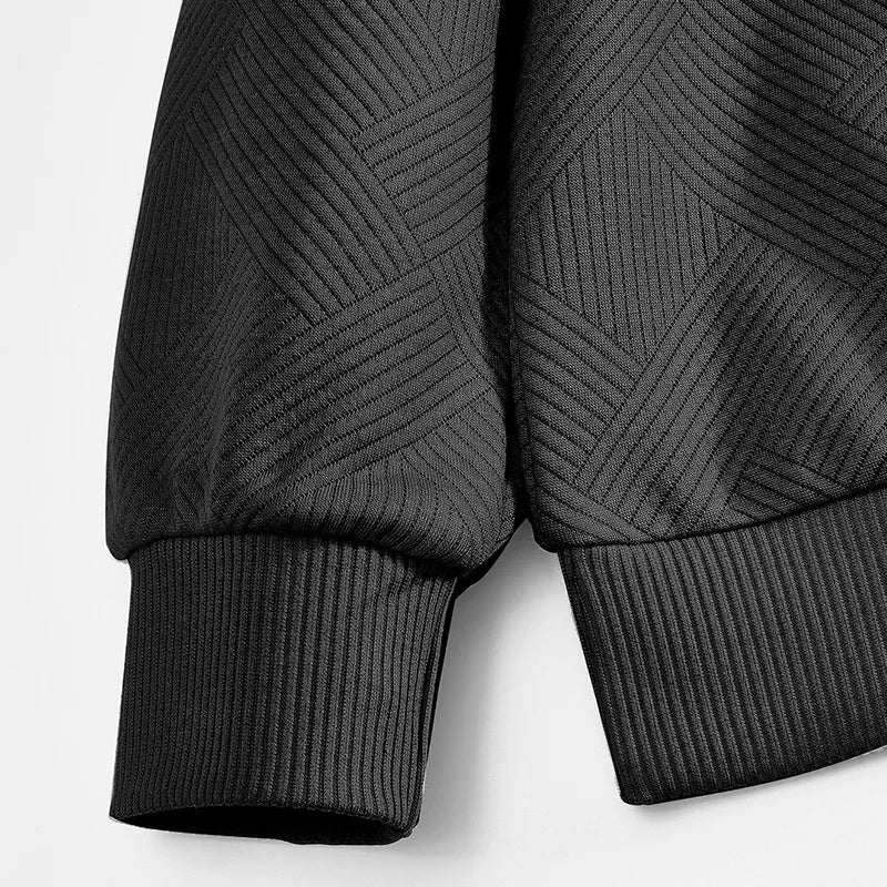 Men’s Half Zip Knit Sweater – Premium Casual Long Sleeve Pullover