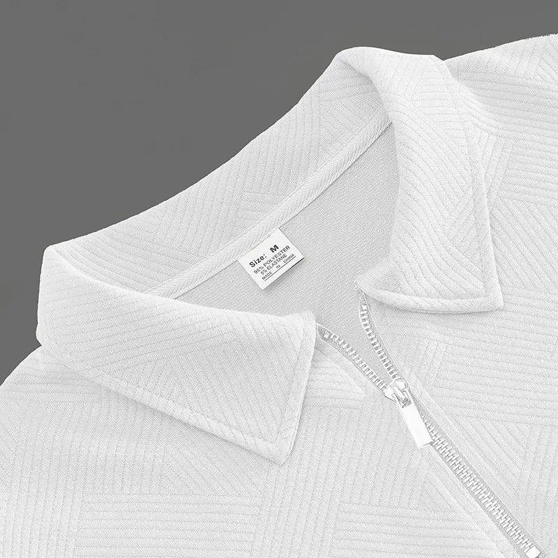 Men’s Half Zip Knit Sweater – Premium Casual Long Sleeve Pullover