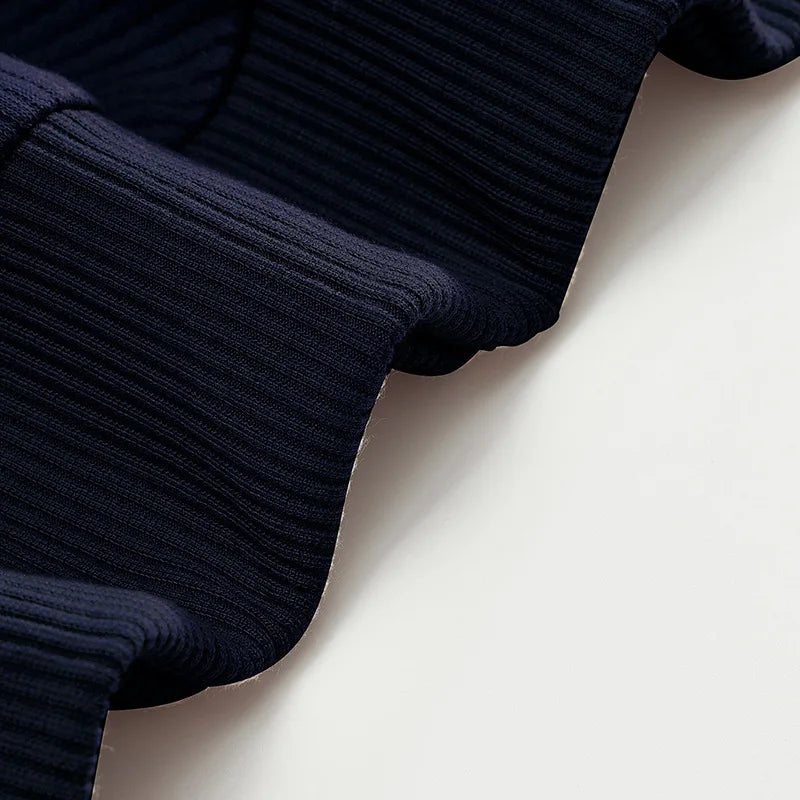 Men’s Half Zip Knit Sweater – Premium Casual Long Sleeve Pullover