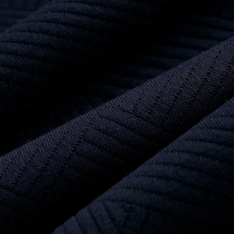 Men’s Half Zip Knit Sweater – Premium Casual Long Sleeve Pullover